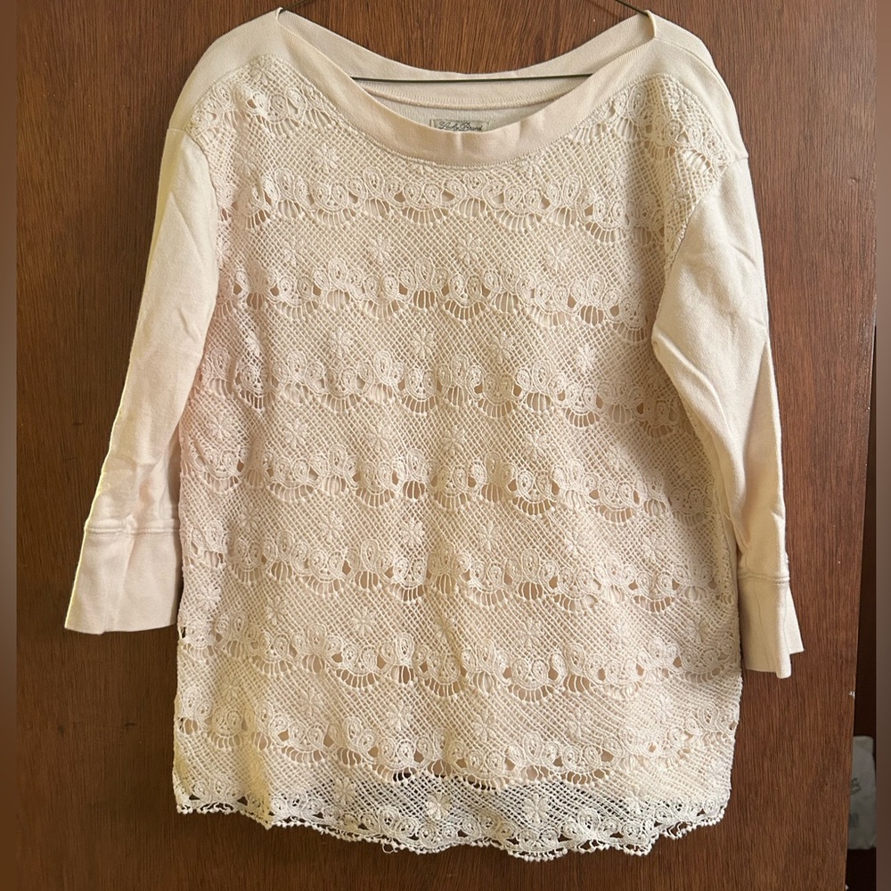 Lucky Brand Cream Lace Women's Blouse